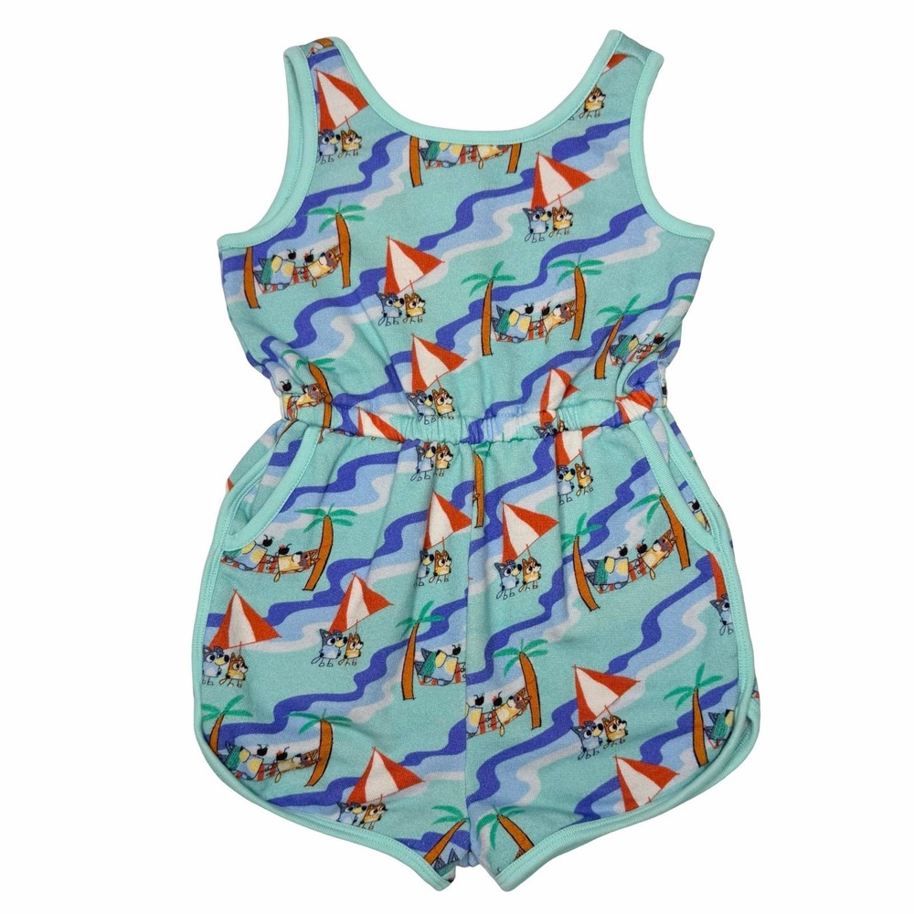 Hanna Andersson Bluey At The Beach Print Romper